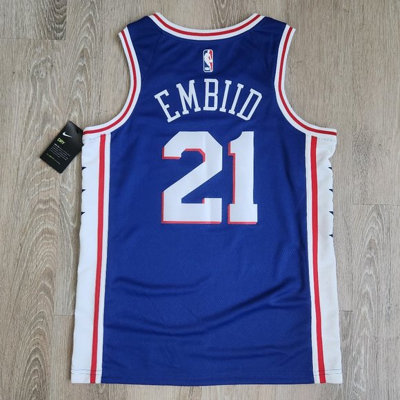 Philadelphia 76ers Joel Embiid Nike Swingman Jersey Men's Size Medium - Picture 1 of 11